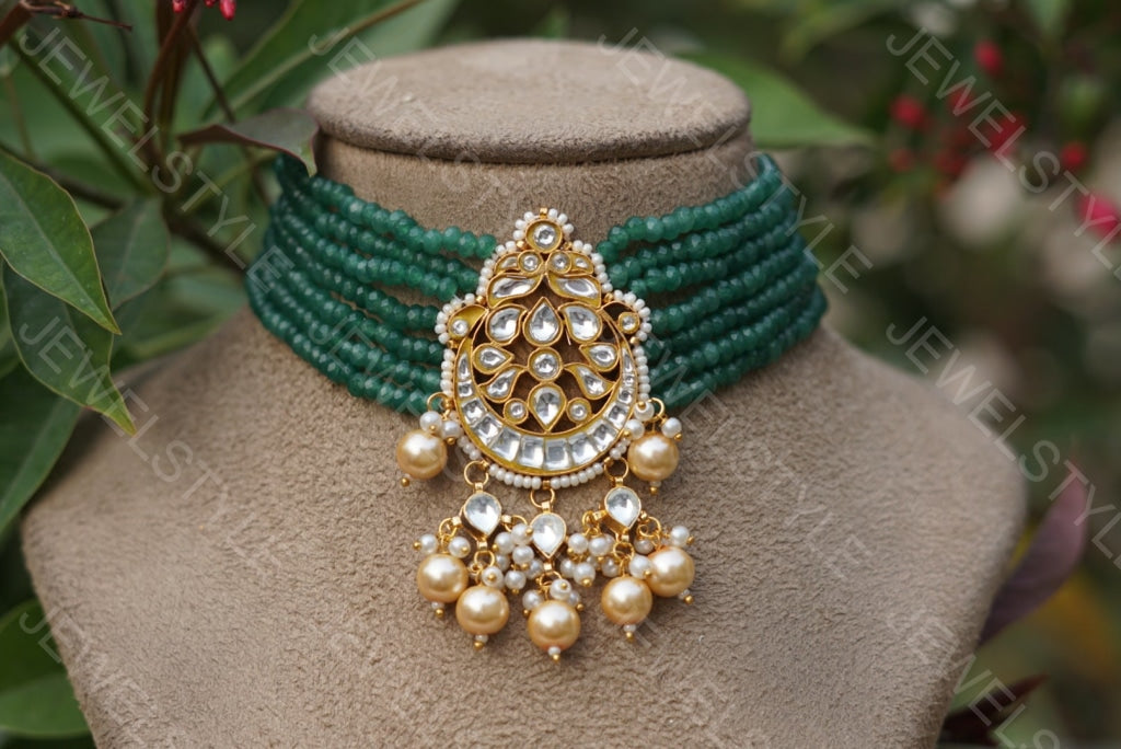 Kundan choker (4-2711)(PREORDER) - JEWELSTYLE