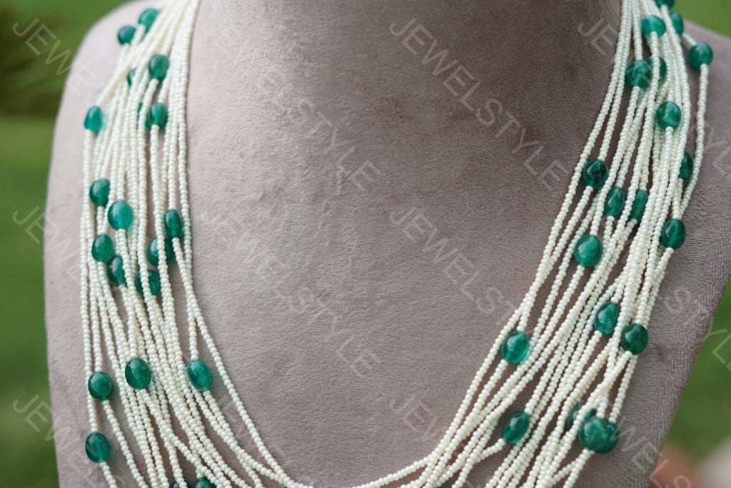 Beads Necklace (4-1491)(N) - JEWELSTYLE