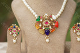 Navratan Kundan Pendant set(PREORDER)(4-1098)