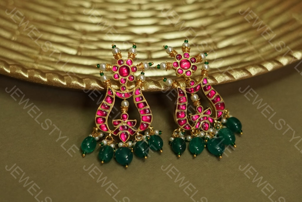 Kundan earrings(1-7)(PREORDER) - JEWELSTYLE