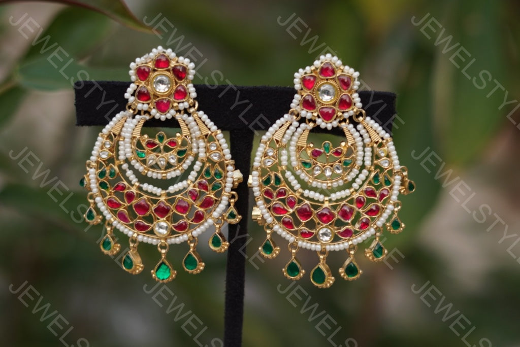 Kundan chandbali(Preorder) 1-945 - JEWELSTYLE