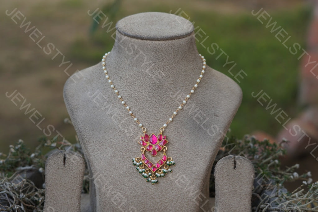 Lotus pendant chain (4-3243)(PREORDER)