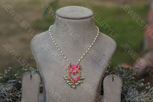 Lotus pendant chain (4-3243)(PREORDER)