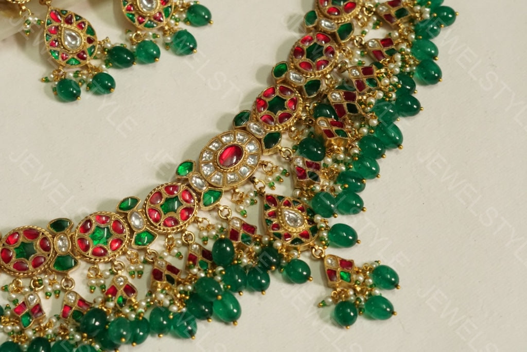 Kundan Choker set (Preorder)( 4-1132) - JEWELSTYLE