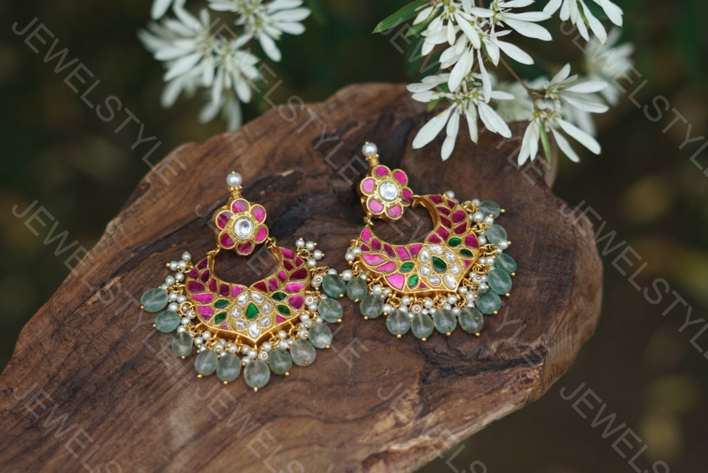 Kundan Earrings (1-1583) (PREORDER)