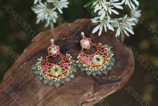 Kundan Earrings (1-1583) (PREORDER)