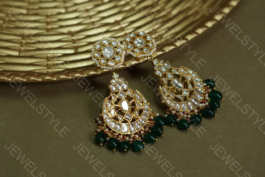 Kundan chandbali (1-811)(R)(preorder) - JEWELSTYLE