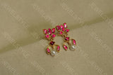 Pink Kundan earrings(1-972)(PREORDER)