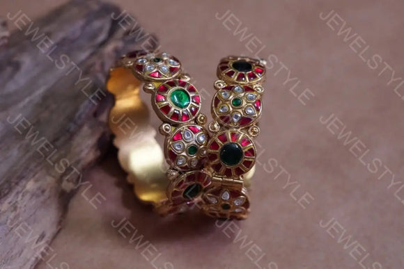 Kundan bangles (3-11)(PREORDER) JEWELSTYLE