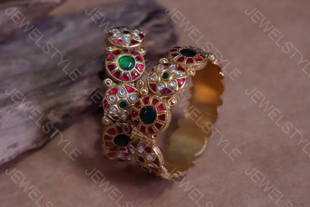 Kundan bangles (3-11)(PREORDER) JEWELSTYLE