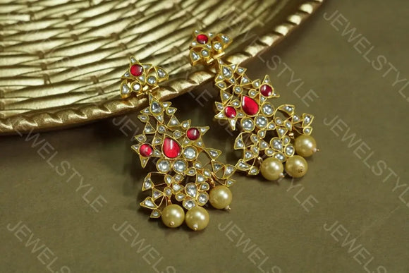 Kundan earrings(Preorder) 1-141 JEWELSTYLE