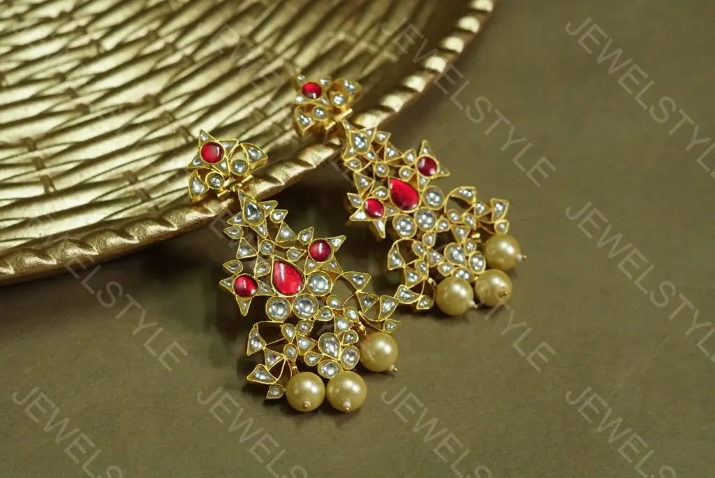 Kundan earrings(Preorder) 1-141 JEWELSTYLE