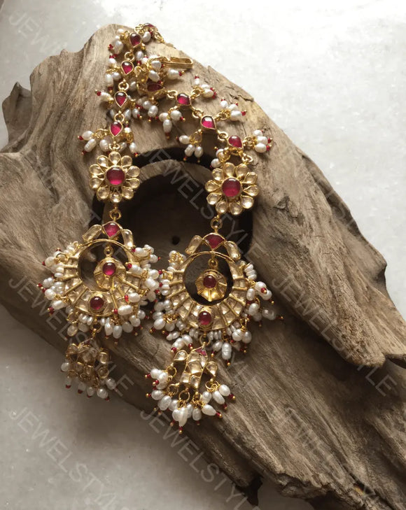 Kundan earrings(Preorder) 1-425 JEWELSTYLE