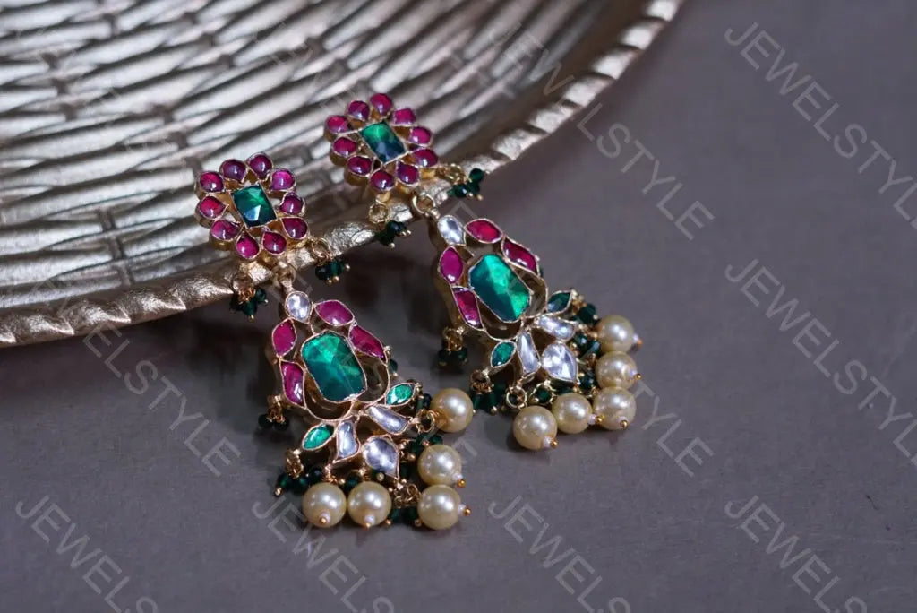 Kundan earrings(Preorder) 1-428 JEWELSTYLE