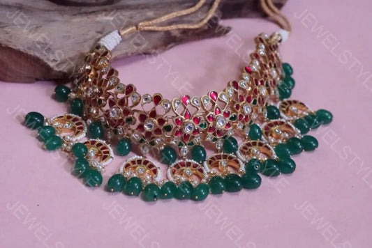 Kundan necklace(Preorder) 4-74 JEWELSTYLE
