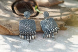 Oxidised Silver Earrings(1-214) JEWELSTYLE