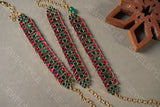 PINK N GREEN CHOKER( 4-1)(PREORDER) JEWELSTYLE